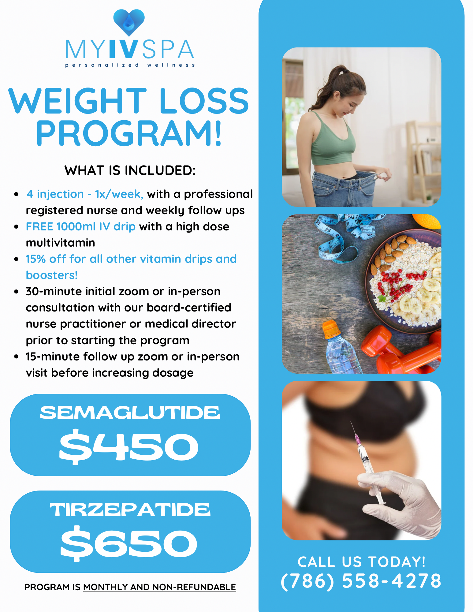 WEIGHT LOSS PROGRAM WITH SEMAGLUTIDE & TIRZEPATIDE